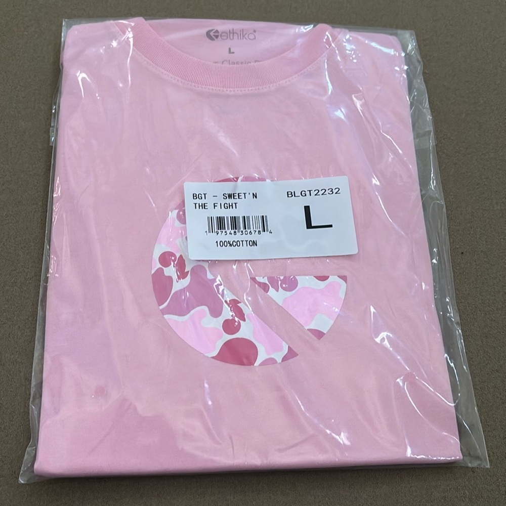 Pink ethika shirt size L